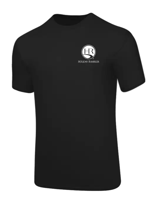 Core Blend Black T-Shirt w/Holiday Rambler Logo