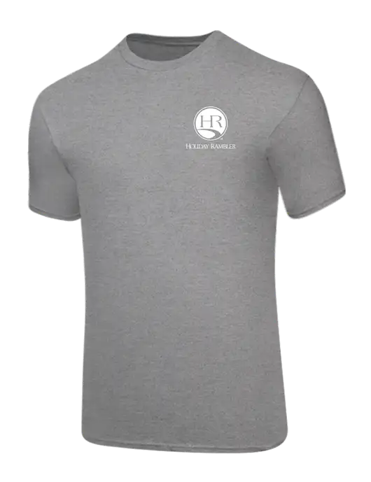 Core Blend Medium Grey Heather T-Shirt w/Holiday Rambler Logo
