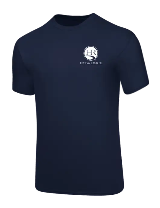 Core Blend Navy T-Shirt w/Holiday Rambler Logo