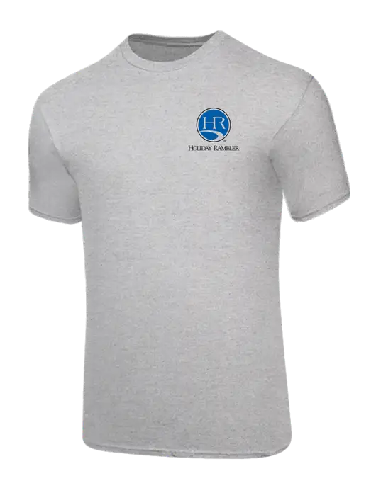 Core Blend Light Grey Heather T-Shirt w/Holiday Rambler Logo