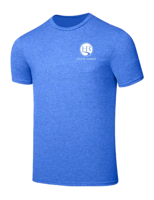Seriously Soft Heathered Royal T-Shirt w/Holiday Rambler Logo