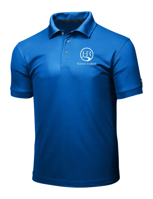OGIO Royal Blue Caliber 2.0 Polo w/Holiday Rambler Logo