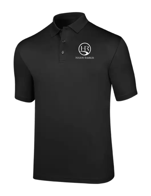 Callaway Opti-Dri Black Chev Polo w/Holiday Rambler Logo