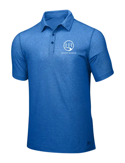 OGIO Royal Blue ONYX Polo w/Holiday Rambler Logo