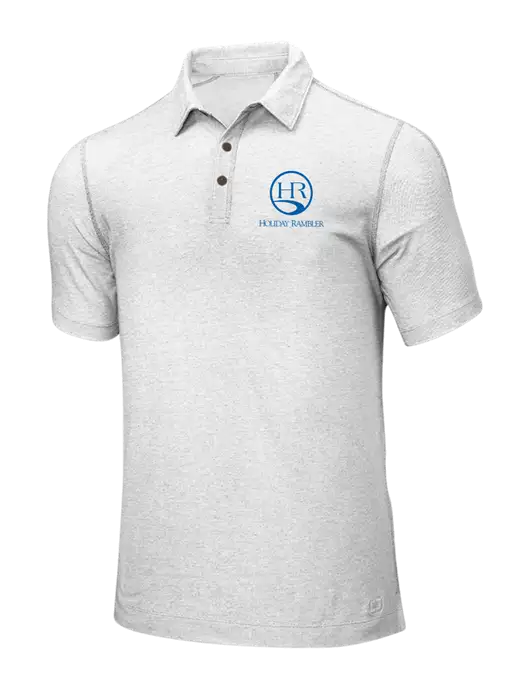 OGIO White ONYX Polo w/Holiday Rambler Logo