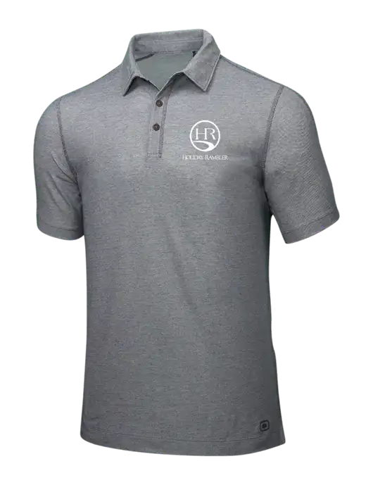 OGIO Medium Grey ONYX Polo w/Holiday Rambler Logo