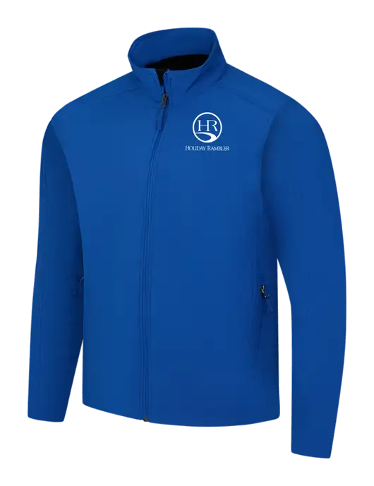 Dark Royal Core Soft Shell Jacket w/Holiday Rambler Logo