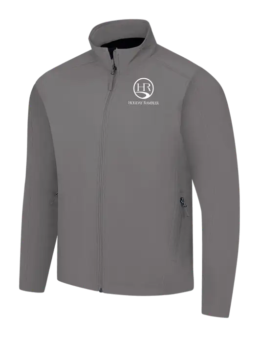 Medium Grey Core Soft Shell Jacket w/Holiday Rambler Logo