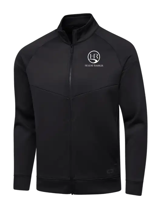 OGIO Black Endurance Modern Performance Full-Zip w/Holiday Rambler Logo