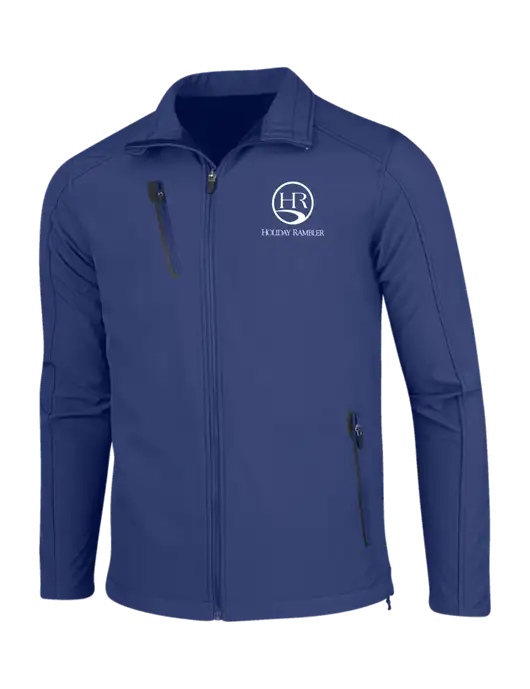 Dark Royal Welded Softshell Jacket w/Holiday Rambler Logo