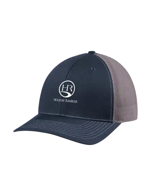 Richardson Adjustable Snapback Original 112 Trucker Cap Navy w/Charcoal Mesh w/Holiday Rambler Logo