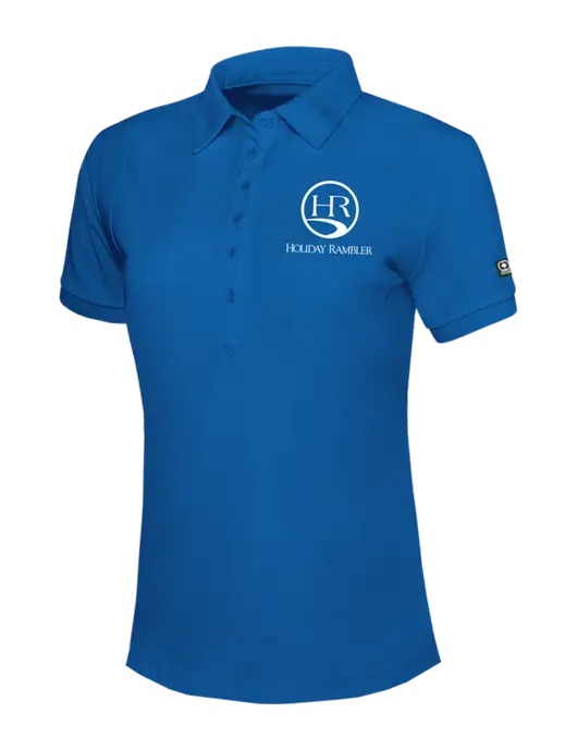 OGIO Womens Royal Blue Jewel Polo w/Holiday Rambler Logo