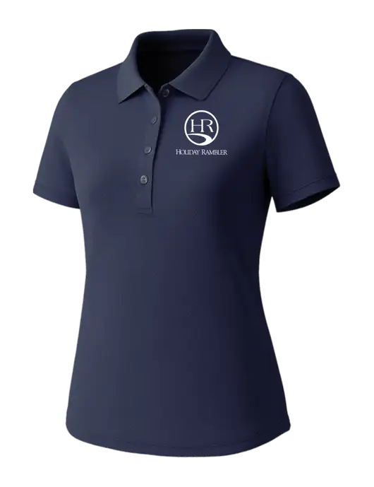 Callaway Womens Core Navy Performance Polo w/Holiday Rambler Logo