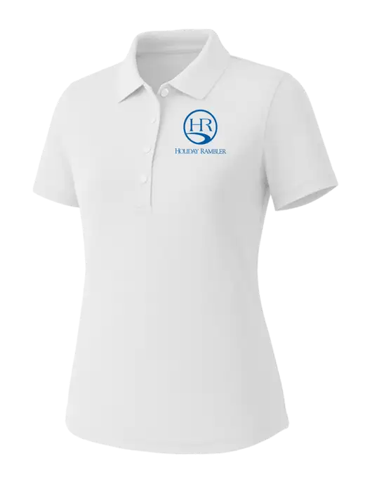 Callaway Womens Core Bright White Performance Polo w/Holiday Rambler Logo
