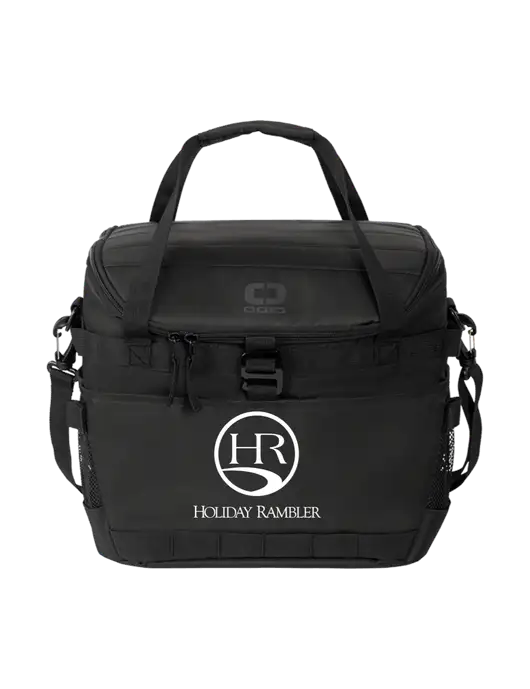 OGIO Black Sprint 24-Pack Cooler w/Holiday Rambler Logo