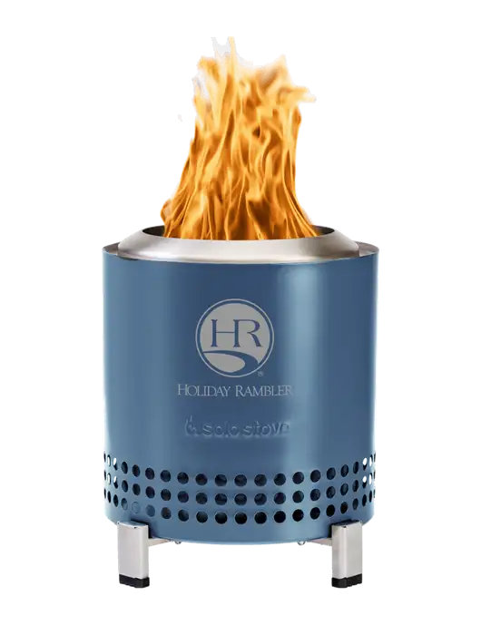 Solo Stove Light Navy Mesa XL w/Holiday Rambler Logo